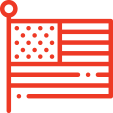 American flag gun rights icon